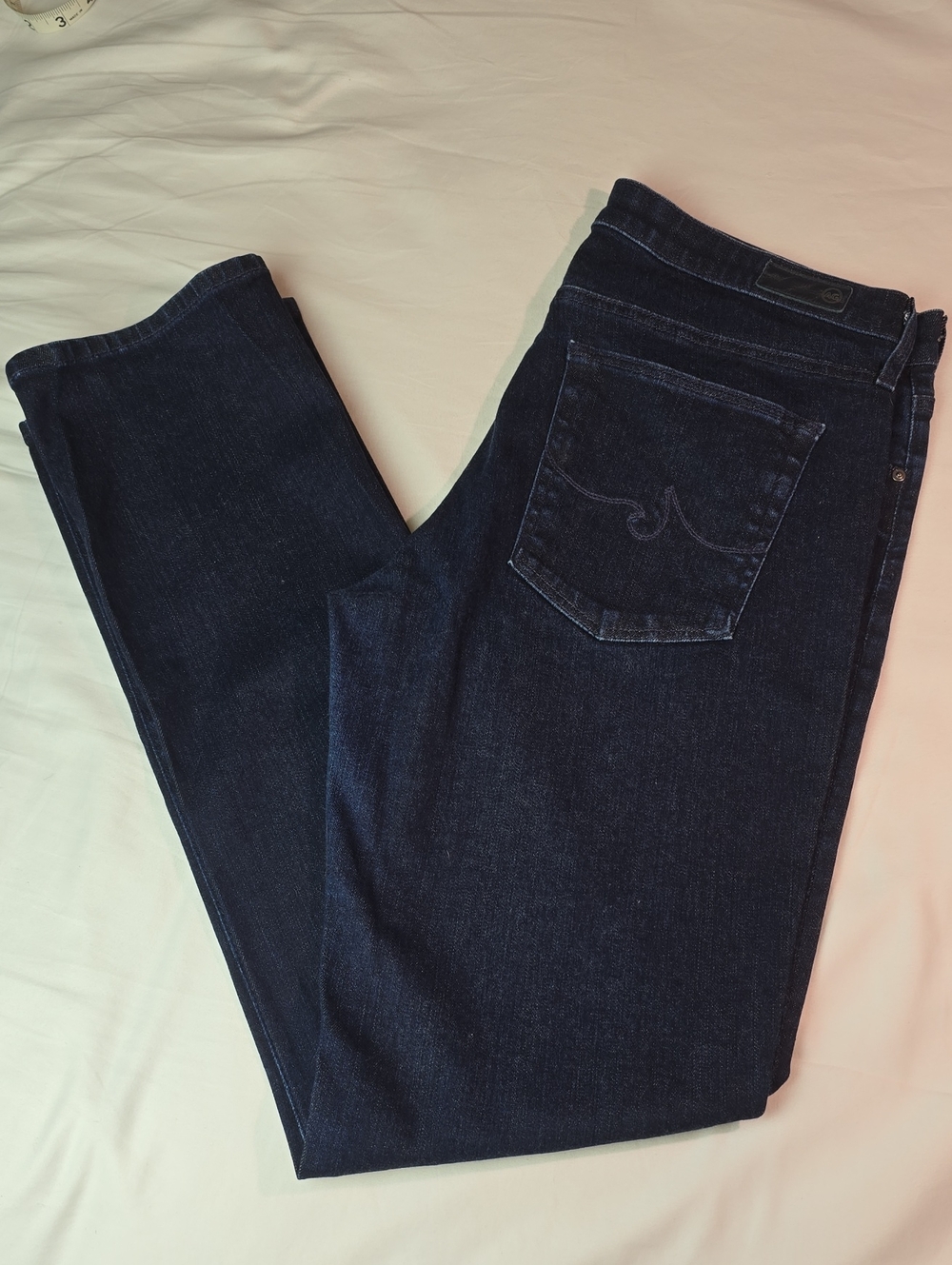 Women’s AG Harper Dark Blue Straight Jeans
